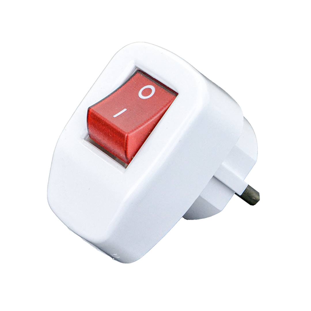 Grounded Male Plug With Switch